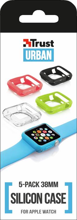 Immagine prodotto Trust 20980 accessorio indossabile intelligente Custodia Nero, Blu, Lime, Rosa, Trasparente Silicone