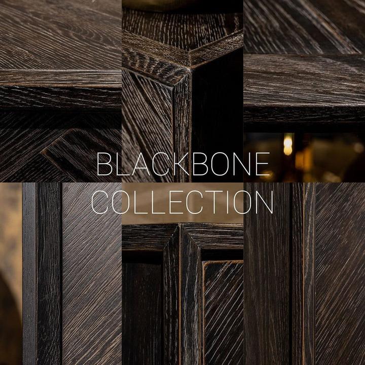 Image du produit Richmond Interiors Commode Blackbone noir or 108 (108 x 45 x 87 cm)
