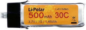 Produktbild Li-Polar LiPo-Akku 3.7V 500mAh, 30C, JST