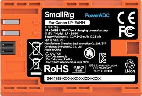 Produktbild SmallRig 4968 LP-E6NH (Kamera Akku)
