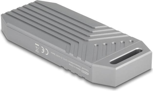 Produktbild Delock M.2 NVMe SSD Gehäuse USB 40 Gbps - werkzeugfrei (M.2 2280)