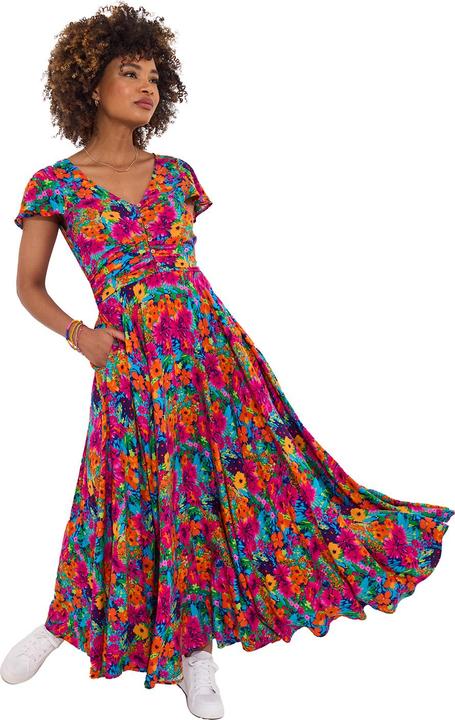 Actual product image Joe Browns PETITE Lace Panel Shirred Maxi (34)