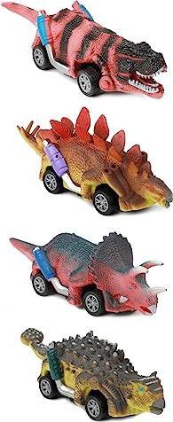 Actual product image Toi-Toys World of Dinosaurs Dino Pullback Car, 4pcs.