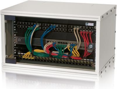 Actual product image Triton 19" wall-mounted enclosure, 6U (6 RU, 19 inch rack)