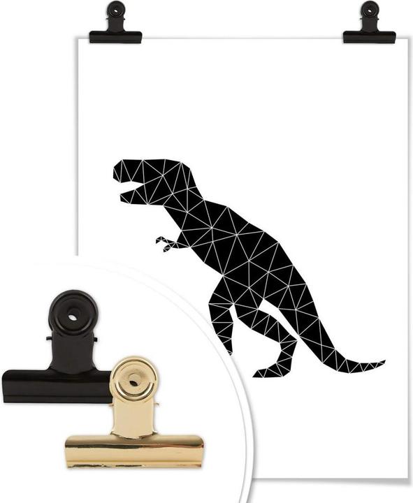 Actual product image Trenddeko Geometric Dinosaur T-Rex (30 x 40 cm)