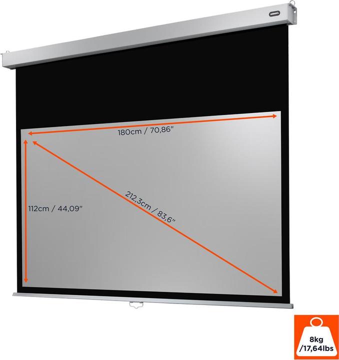 Actual product image Celexon Designer - canvas - ceiling mounting possible, suitable for wall mounting - 256 cm ( (74.41", 16:10)