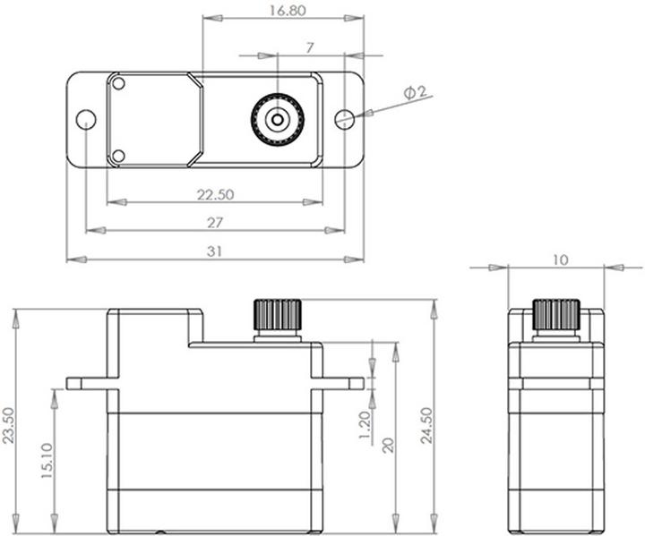 Image du produit Mks SERVO NUMÉRIQUE DS6100