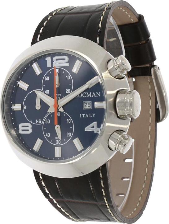 Locman Italy Herrenuhr Chronograph Change braun Ref. 0420 (Chronograph, 46 mm)
