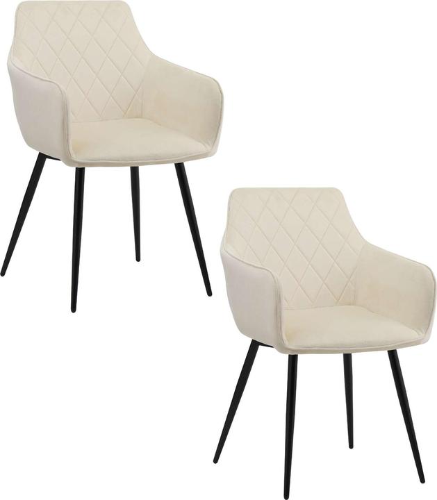 Immagine prodotto Albatros International ALBATROS Set di 1/2 sedie da sala da pranzo SALO - Sedia imbottita moderna ed elegante