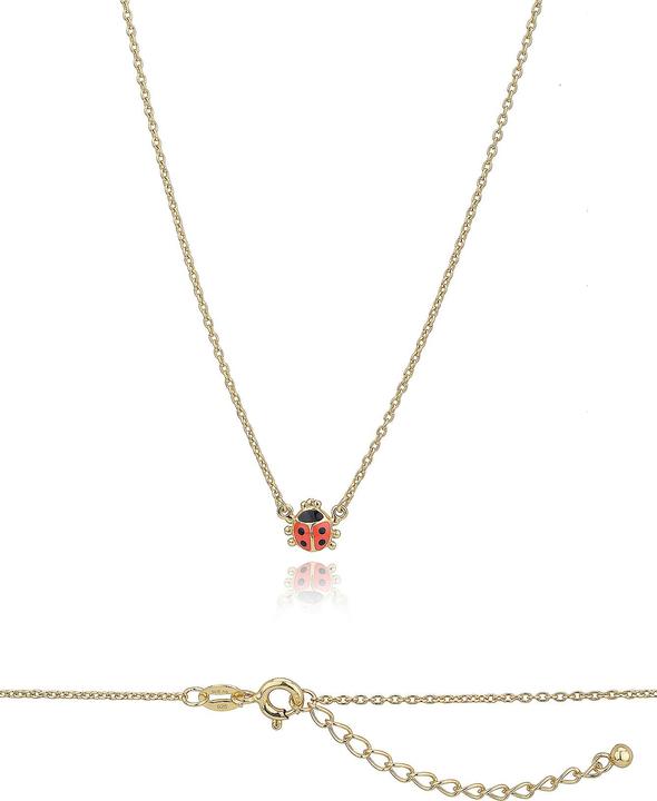 Leyda Marienkäfer Kids Schmuck (Emaille, Silber 925 1 Mikron Gelb Vergoldet 18k)