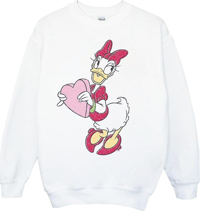 Disney Daisy Duck Love Heart Sweatshirt