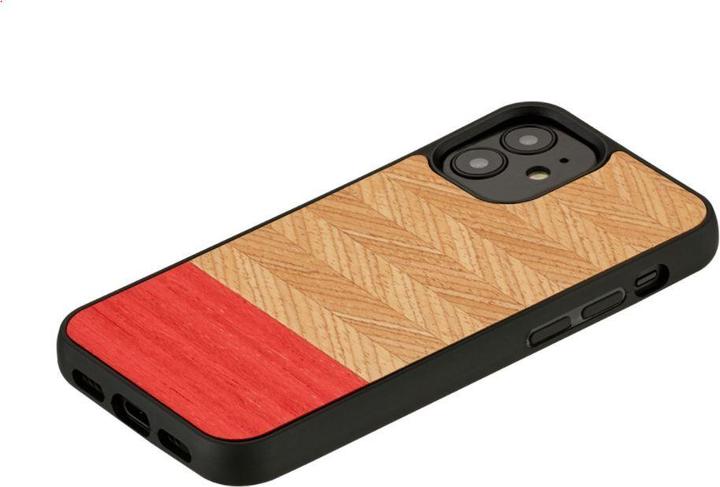 Immagine prodotto Man.Wand Custodia &WOOD per iPhone 12 mini a spina di pesce azalea juodas (Apple iPhone 12 mini)