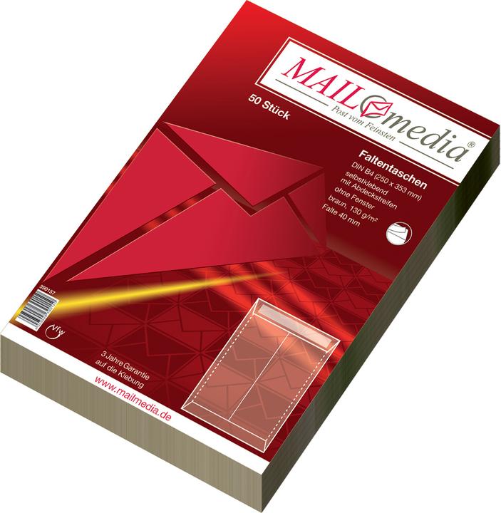 Actual product image Mayer-Network 50 envelopes B4 brown 130g hk m fold (50 x)