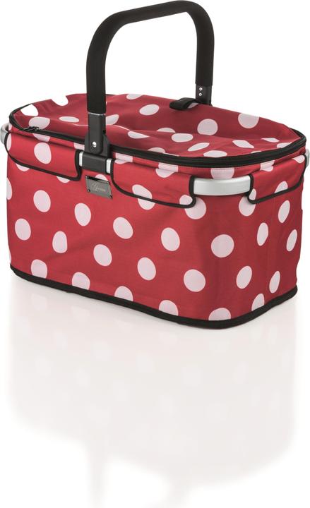 Image du produit Genius Panier Falko, rouge à pois blancs