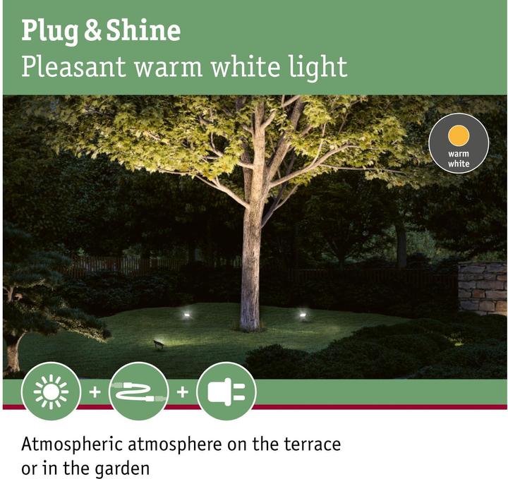 Image du produit Paulmann Outdoor Plug & Shine Flood Spot (1700 lm, IP65)