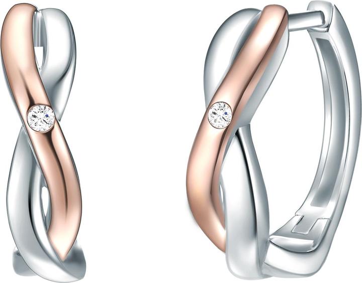 Lulu & Jane Sterling Silber Diamant silber/roségold - 33220 (Sterling Silber)
