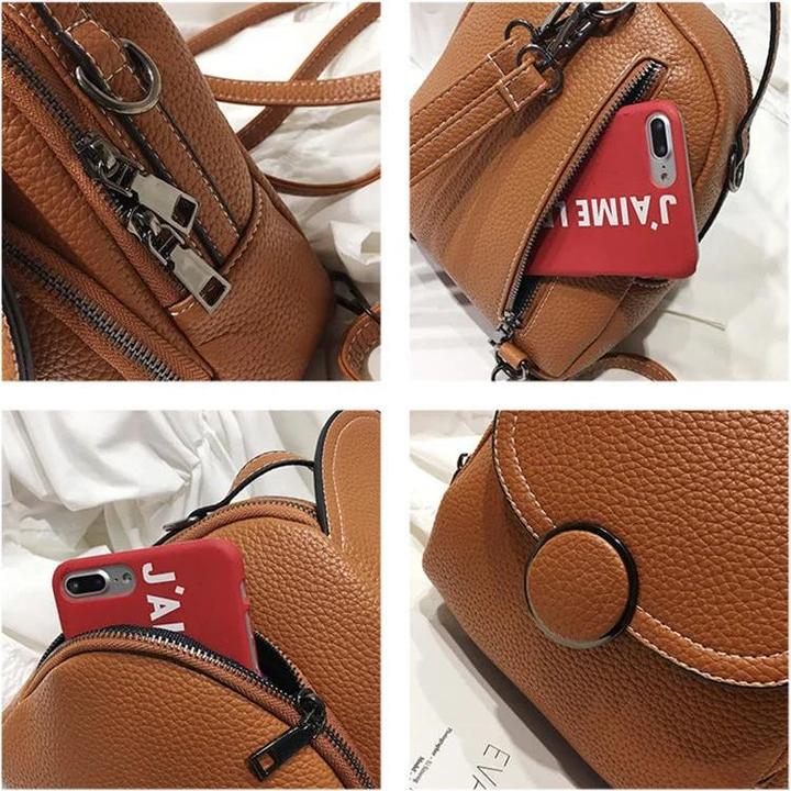 Produktbild Only-Bags.Store Mode Lederrucksack Mini Soft Touch Multifunktionsrucksack Kleine Umhängetasche