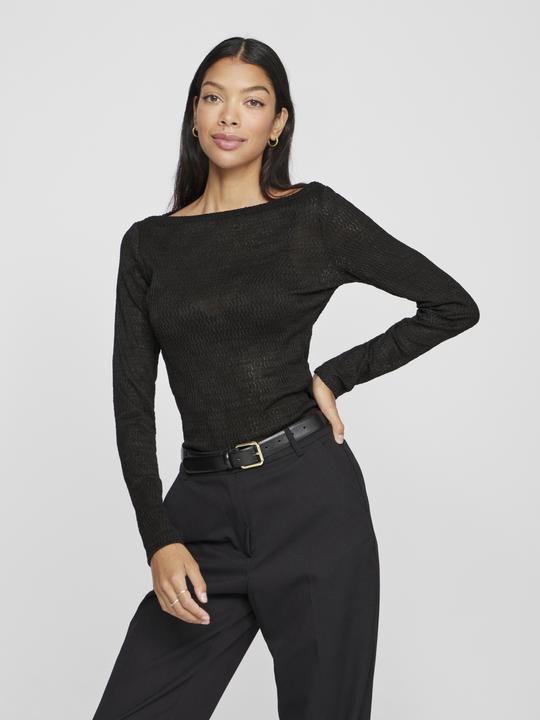 Image du produit Vila Haut à décolleté sous-marin et manches longues (S)