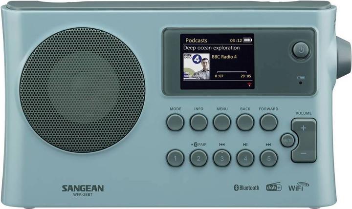 Produktbild Sangean WFR-28BT Internet Tischradio DAB+, FM DAB+, WLAN, Bluetooth®, AUX, Internetradio Akku-Ladef (DAB+, FM, Bluetooth, WLAN)