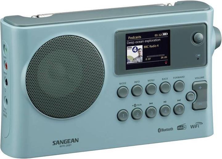 Produktbild Sangean WFR-28BT Internet Tischradio DAB+, FM DAB+, WLAN, Bluetooth®, AUX, Internetradio Akku-Ladef (DAB+, FM, Bluetooth, WLAN)