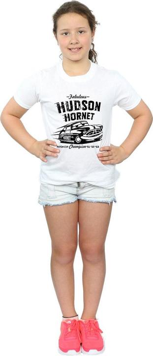 Actual product image Disney Girls Cars Hudson Hornet Cotton T-Shirt (140, 146)