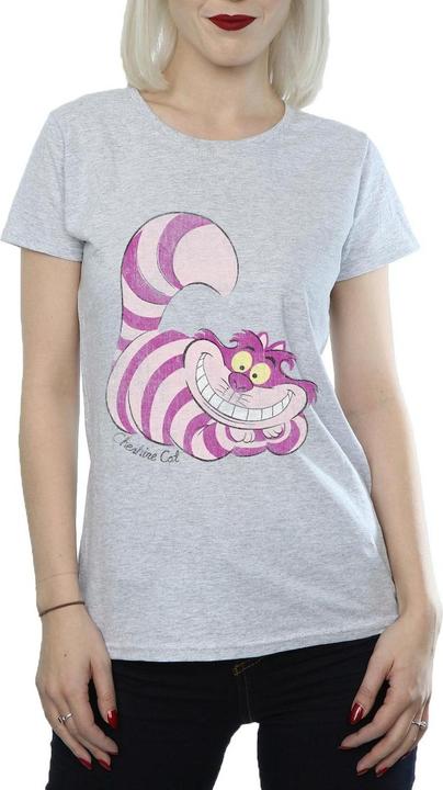Actual product image Alice In Wonderland Womens/Ladies Cheshire Cat Fitted T-Shirt (XS)