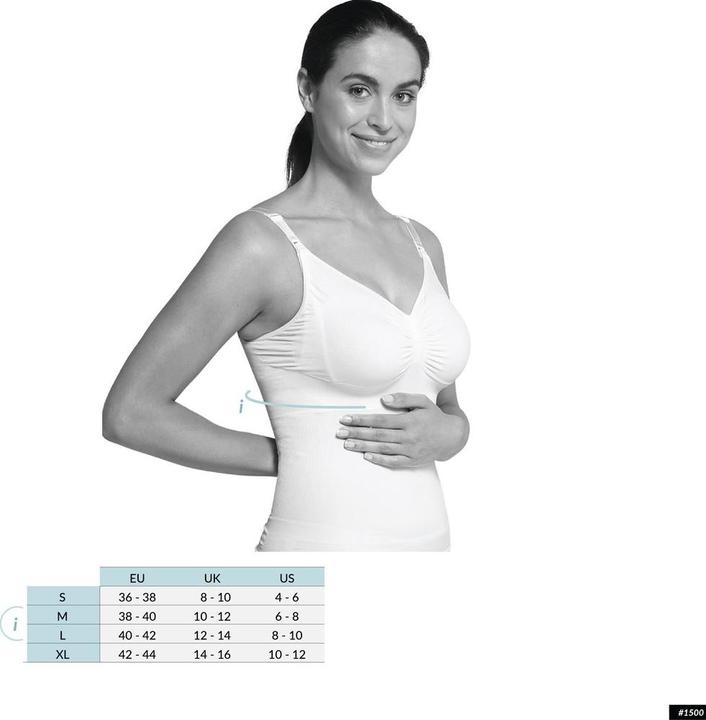 Actual product image Carriwell Nursing top / Shapeware 2 in 1 white S