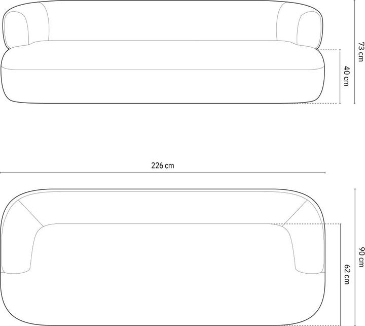 Actual product image Micadoni Jenny (2 person sofa, 3-seater, 4-seater)