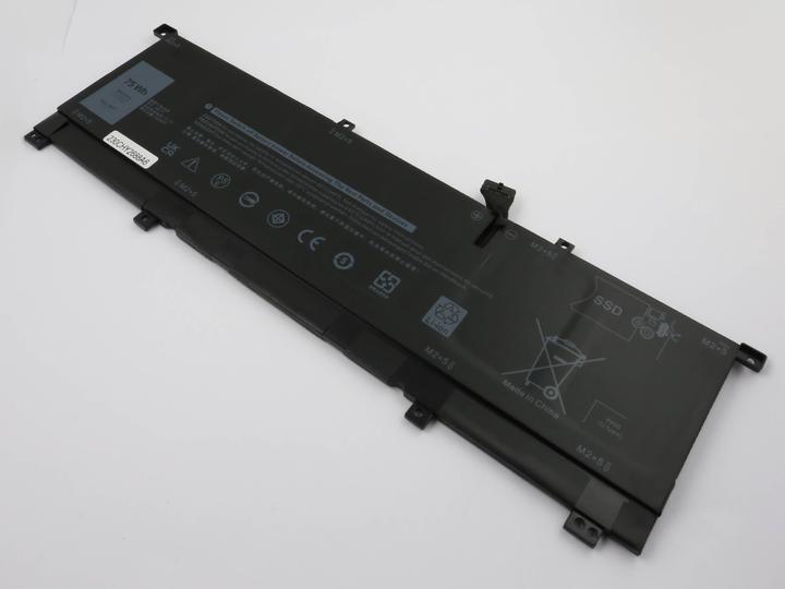 Produktbild AccuCell Akku passend für Dell XPS 15 9575, 8N0T7, Li-Polymer, 11,4V, 6254mAh, 75,0Wh (6 Zellen, 6254 mAh)