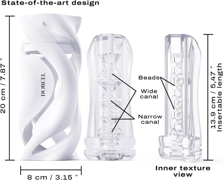Actual product image Marc Dorcel Deep Blow Masturbator White