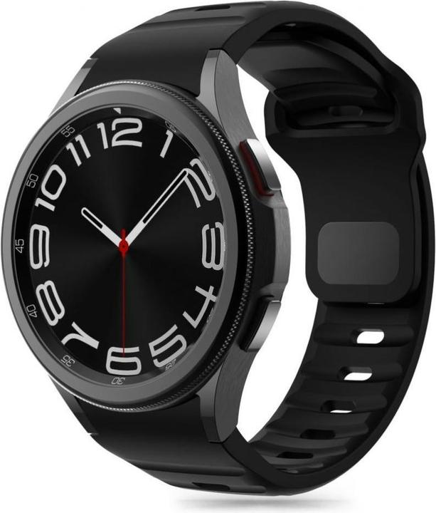 Tech-Protect Cinturino in silicone per Samsung Galaxy Watch 4 / 5 / 5 Pro / 6 / 7 / FE - Nero