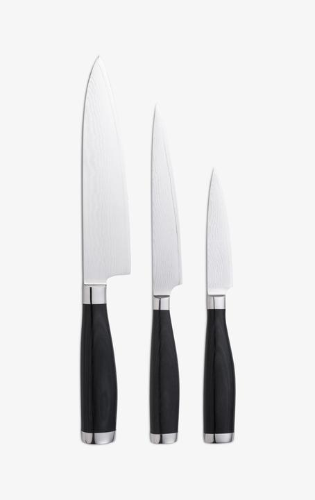 Produktbild WMF Messerset Damastmesser 3tlg Spezialklingenstahl 67 Lagen Yari Pakkaholzgriff (20 cm)