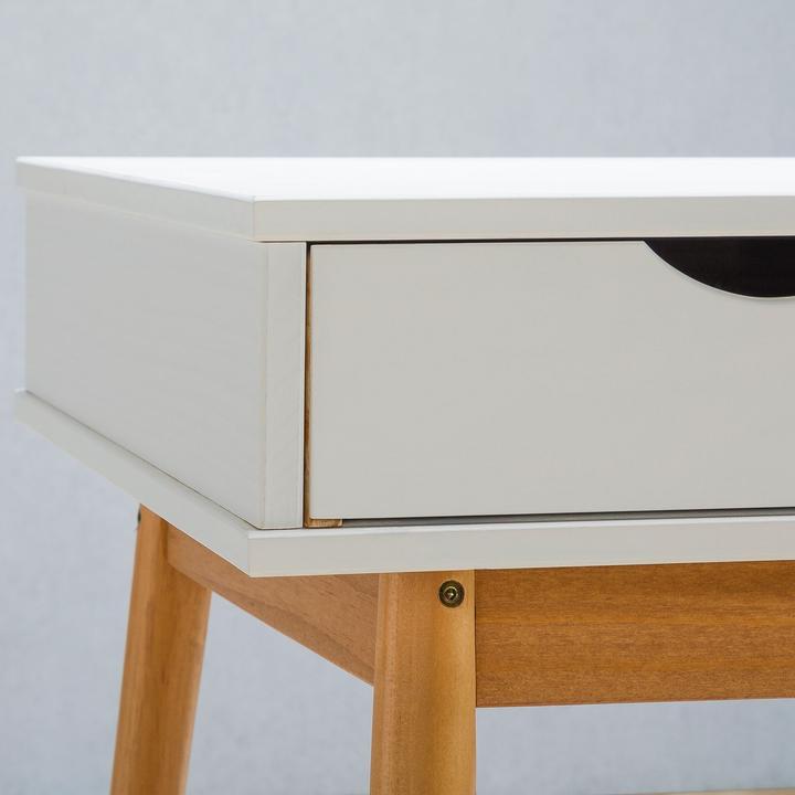 Actual product image IDIMEX Desk with 2 drawers STEFANO