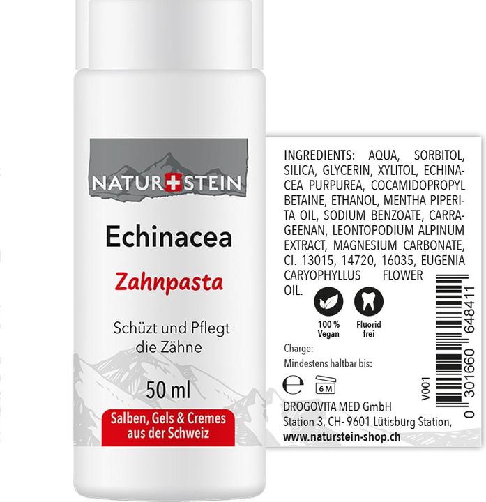 Nährwerte und Zutaten Naturstein Echinacea (50 ml)