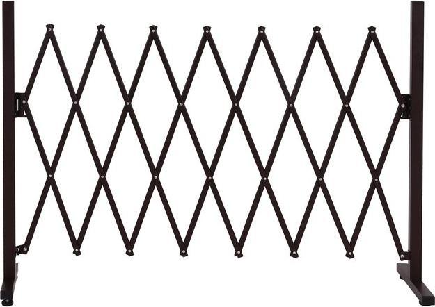 Immagine prodotto Mendler Griglia divisoria in alluminio HWC-K56, estensibile e girevole in acciaio 103x31-200x31cm, marrone