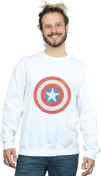 Produktbild Captain America Sketched Shield Sweatshirt (S)