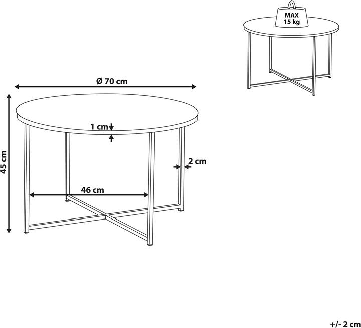 Actual product image Beliani Quincy (70 x 70 x 45 cm)