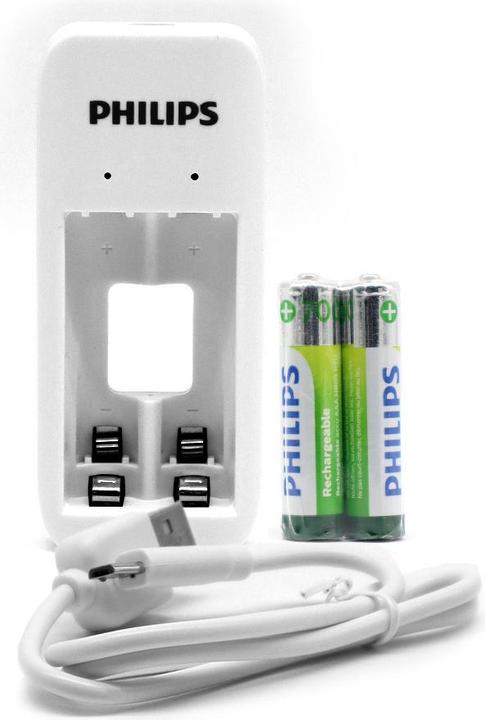 Image du produit Philips SCB2070NB/00 (2 pcs, AA, 700 mAh, Piles rechargeables + chargeur)