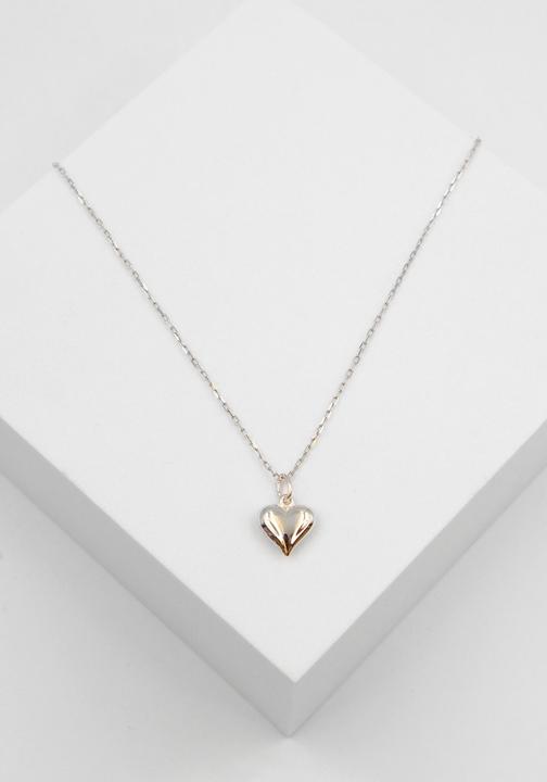Produktbild Muau Pendant heart white gold 750, 16x11mm (750/18K Weissgold)