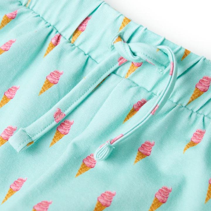 Actual product image VidaXL Children's shorts with drawstring Light mint green 104.Material (104)