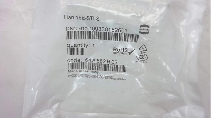 Produktbild Harting 09 33 016 2601 Stifteinsatz Han® E 16 + PE Schrauben 1 St.