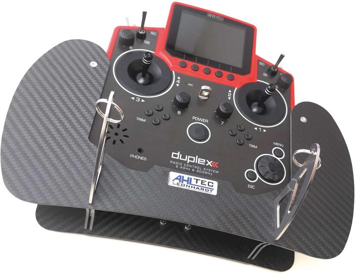 Immagine prodotto AHLtec Console del trasmettitore Jeti DS-12 Carbon con staffa standard per console del trasmettitore