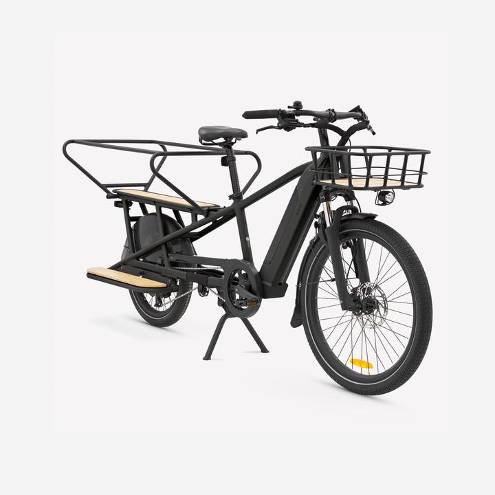 Actual product image Btwin E-cargo bike Cargobike R500E Longtail V2 black