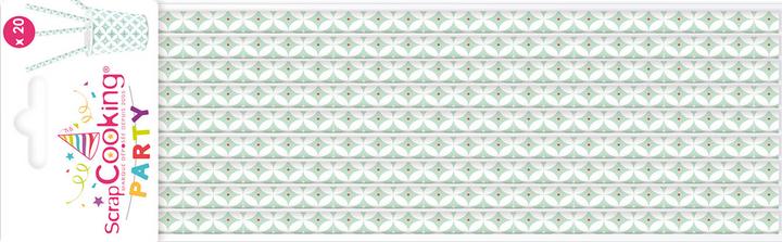 Immagine prodotto ScrapCooking Carta con cannucce da bere, 20 pz. "rosette verde chiaro". (20 x)