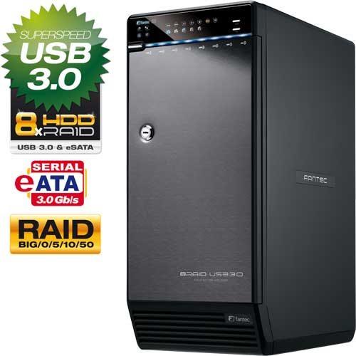 Produktbild Fantec QB-X8US3R schwarz 8Bay RAID (3.5")