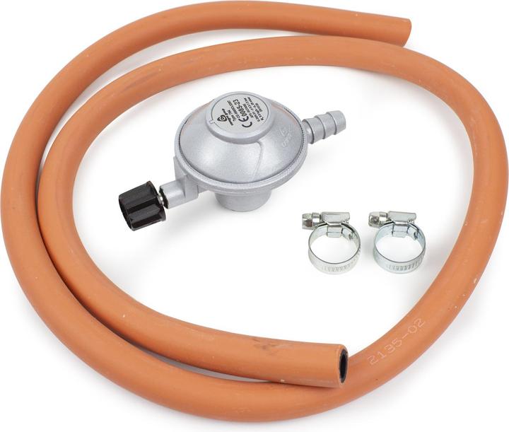 Muurikka 29 mbar Gas regulator for camping, for threaded gas bottles + 1.2 m hose