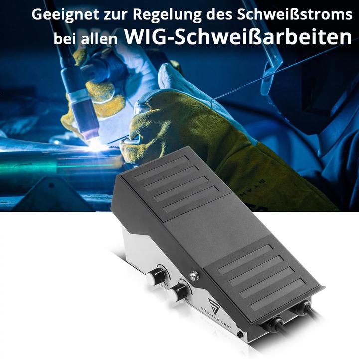 Produktbild Stahlwerk WIG Fusspedal AC/DC WIG 200 Puls Pro und AC/DC WIG 200 Puls Pro Digital