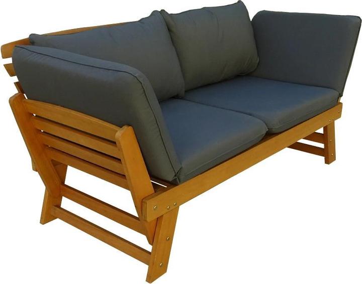Actual product image Contini 2-seater sofa with cushions, anthracite/eucalyptus