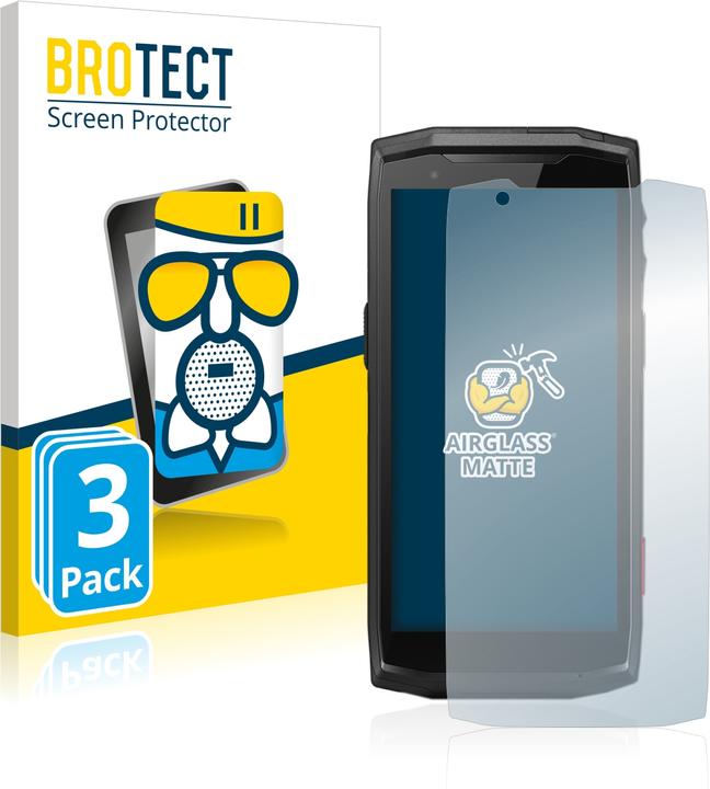 Produktbild BROTECT AirGlass Panzerglasfolie Matt (3 Stück, Crosscall CORE-M5)