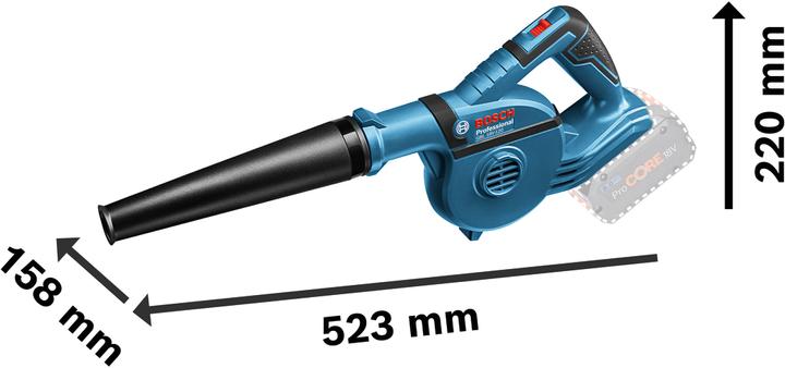 Actual product image Bosch Professional GBL 18V-120 (Rechargeable battery operated, Workshop blower)